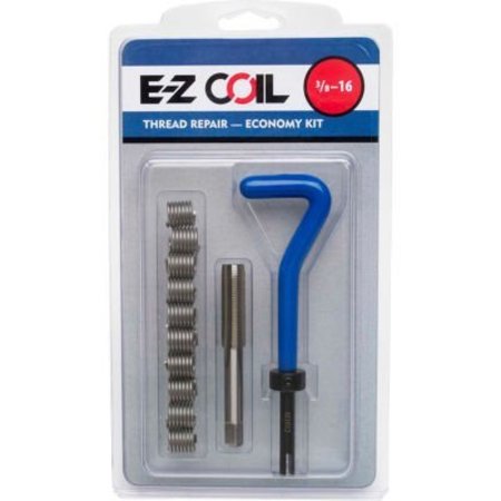 E-Z LOK Free-Running Helical Insert Repair Kit, Helical Inserts, #6-32, Plain 18-8 Stainless Steel EK20415